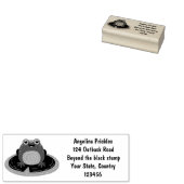 かわいいハッピーグリーンカエル漫画イラストレーション ラバースタンプ (押印)