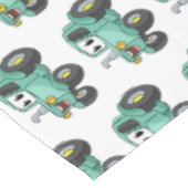 かわいいハッピーグリーントラクター漫画 テーブルクロス (アングル)