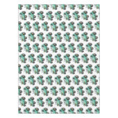 かわいいハッピーグリーントラクター漫画 テーブルクロス (正面)