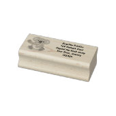 かわいいハッピーコアラなびく漫画イラストレーションルビー ラバースタンプ (スタンプ)