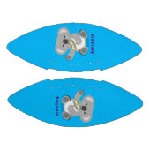 かわいいハッピーコアラなびく漫画イラストレーション アメリカンフットボール (パネル)