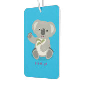 かわいいハッピーコアラなびく漫画イラストレーション カーエアーフレッシュナー (左)