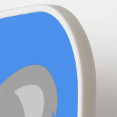 かわいいハッピーコアラなびく漫画イラストレーション ピックルボールラケット (左詳細)