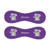 かわいいハッピーコアラなびく漫画イラストレーション 野球ボール (パネル)