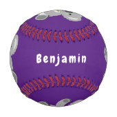 かわいいハッピーコアラなびく漫画イラストレーション 野球ボール (正面)