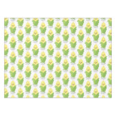 かわいいハッピーコーン漫画イラストレーション テーブルクロス (正面(横))