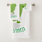 かわいいハッピーコーン漫画イラストレーション バスタオルセット (インサイチュ)