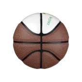 かわいいハッピーコーン漫画イラストレーション ミニバスケットボール (右)