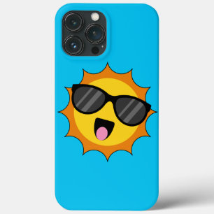 かわいいハッピーサンとサングラス iPhone 13 PRO MAXケース