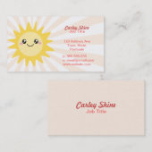 かわいいハッピーサンの名刺 名刺 (正面/裏面)