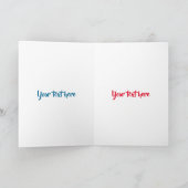 かわいいハッピーサンクラウド虹の漫画 カード (内部)