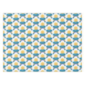 かわいいハッピーサンクラウド虹の漫画 テーブルクロス (正面(横))