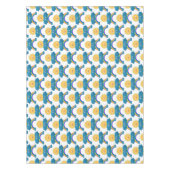 かわいいハッピーサンクラウド虹の漫画 テーブルクロス (正面)