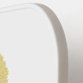 かわいいハッピーサンクラウド虹の漫画 ピックルボールラケット (左詳細)