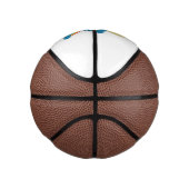 かわいいハッピーサンクラウド虹の漫画 ミニバスケットボール (右)