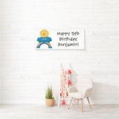 かわいいハッピーサンクラウド虹の漫画 横断幕 (インサイチュ)