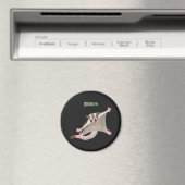 かわいいハッピーシュガーグライダーのイラスト マグネット (インサイチュ (食洗機))