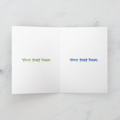 かわいいハッピーシードスプラウト漫画イラストレーション カード (内部)