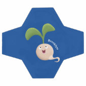 かわいいハッピーシードスプラウト漫画イラストレーション サッカーボール (フラット)