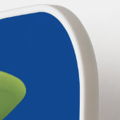 かわいいハッピーシードスプラウト漫画イラストレーション ピックルボールラケット (左詳細)