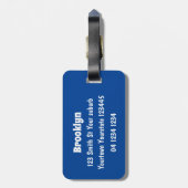 かわいいハッピーシードスプラウト漫画イラストレーション ラゲッジタグ (裏面縦)