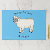 かわいいハッピーシープマンガイラストレーション ペーパーパッド (インサイチュ)