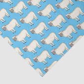 かわいいハッピーシープマンガイラストレーション 薄葉紙 (詳細)