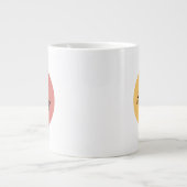 かわいいハッピージャイアントコーヒーマグ ジャンボコーヒーマグカップ (正面)