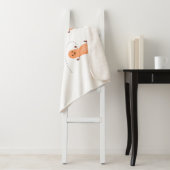 かわいいハッピージャンプ落花生の漫画イラストレーション シェルパブランケット (インサイチュ)