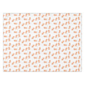 かわいいハッピージャンプ落花生の漫画イラストレーション テーブルクロス (正面(横))