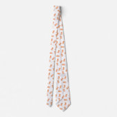 かわいいハッピージャンプ落花生の漫画イラストレーション ネクタイ (裏面)