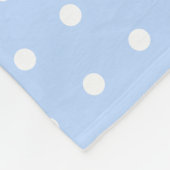 かわいいハッピージャンプ落花生の漫画イラストレーション フリースブランケット (角)