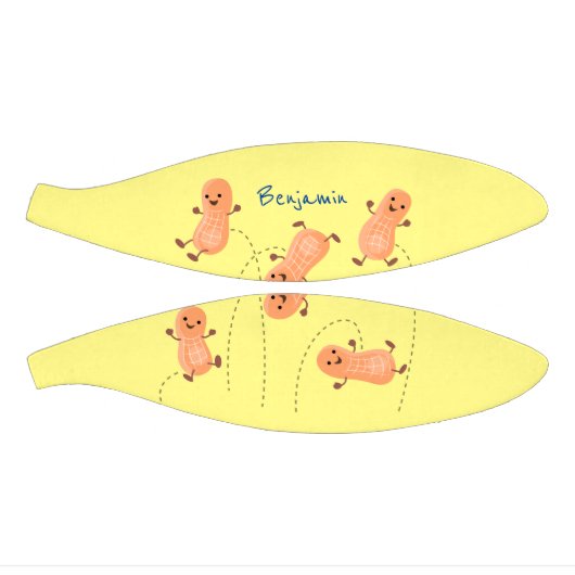 かわいいハッピージャンプ落花生の漫画イラストレーション ミニバスケットボール (パネル)
