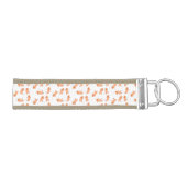 かわいいハッピージャンプ落花生の漫画イラストレーション リストバンドキーホルダー (鍵右)