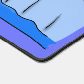 かわいいハッピージャンペンギン漫画イラストレーション デスクマット (コーナー)