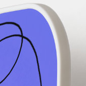 かわいいハッピージャンペンギン漫画イラストレーション ピックルボールラケット (左詳細)