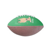 かわいいハッピージャージーの牛と花の漫画 アメリカンフットボール (回転90)