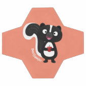 かわいいハッピースカンクアニメイラストレーション サッカーボール (フラット)