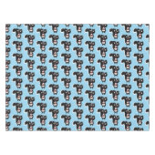 かわいいハッピースカンクアニメイラストレーション テーブルクロス (正面(横))