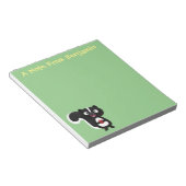 かわいいハッピースカンクアニメイラストレーション ノートパッド (アングル)