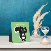 かわいいハッピースカンクアニメイラストレーション フォトプラーク