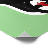 かわいいハッピースカンクアニメイラストレーション ポスター (角)