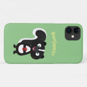 かわいいハッピースカンクアニメイラストレーション Case-Mate iPhoneケース (裏面(横))
