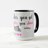 かわいいハッピーセブン誕生日 マグカップ (正面右)