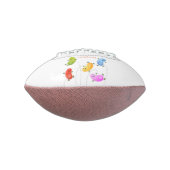 かわいいハッピーゼリービーンズ跳び漫画イラストレーション アメリカンフットボール (回転90)