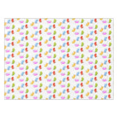 かわいいハッピーゼリービーンズ跳び漫画イラストレーション テーブルクロス (正面(横))