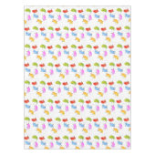 かわいいハッピーゼリービーンズ跳び漫画イラストレーション テーブルクロス (正面)