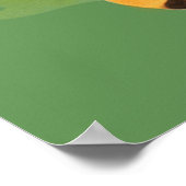 かわいいハッピータイガースクエアポスタープリント ポスター (角)