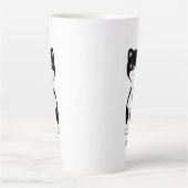 かわいいハッピータキシード猫 カフェラテマグ (正面)