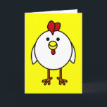 かわいいハッピーチキン カード<br><div class="desc">かわいいハッピーチキン</div>